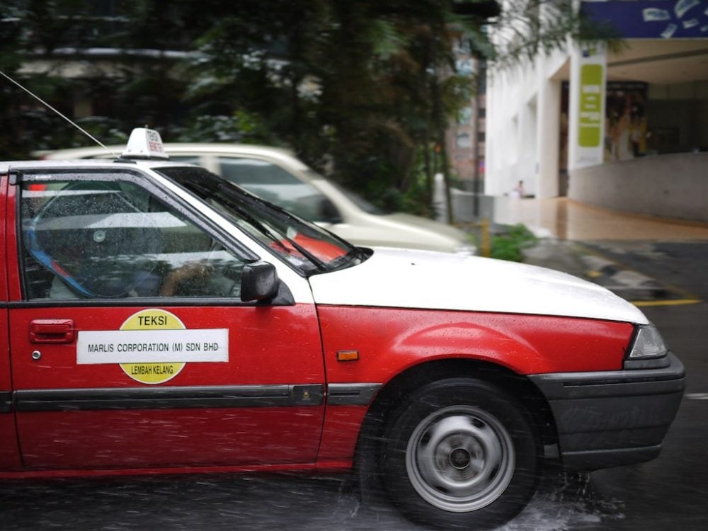 A budget taxi in Kuala Lumpur