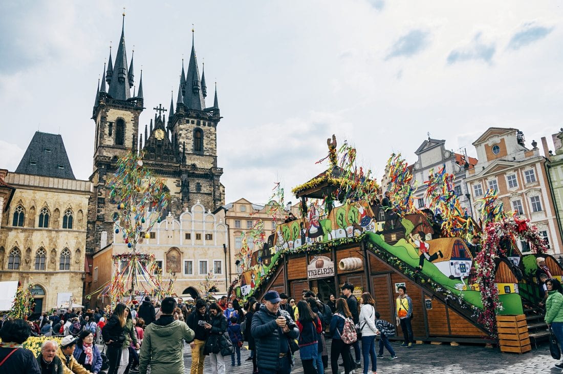 places to visit in prague - old town square