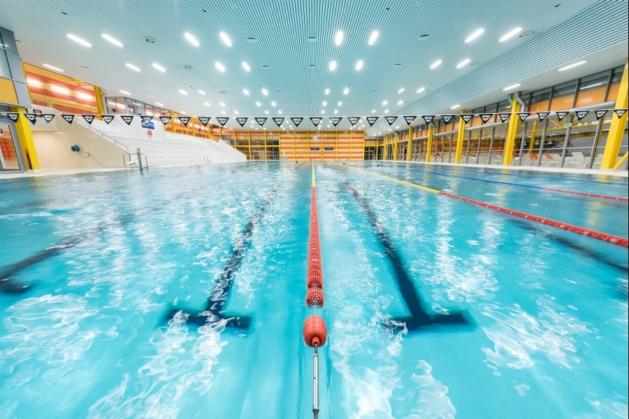 large empty indoor swimming pool