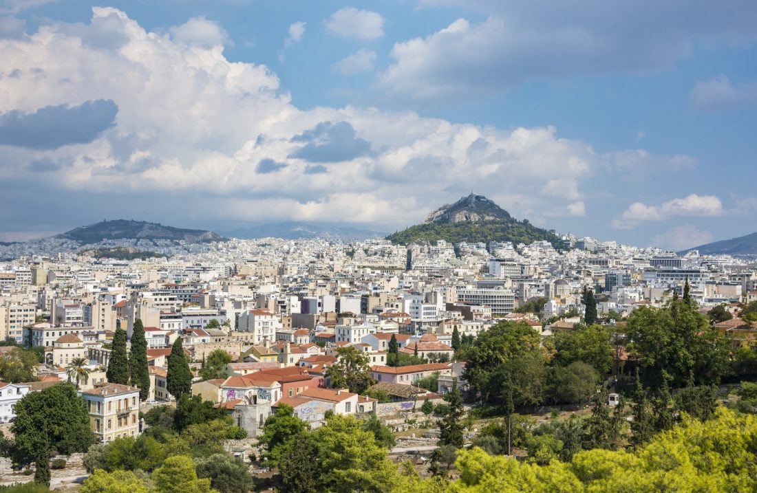 athens skyline as seen from the Acropolis