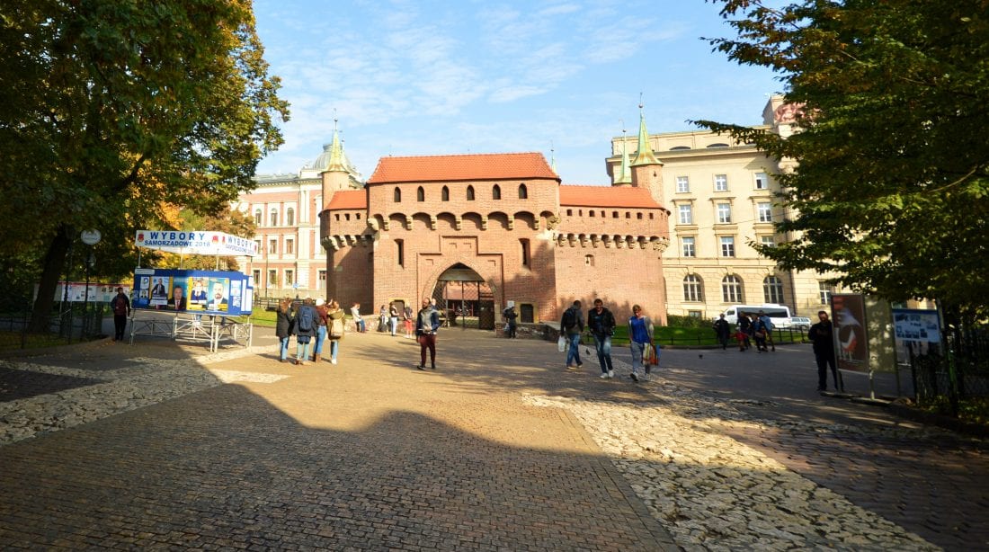 Barbican Medieval Gatehouse in Krakow