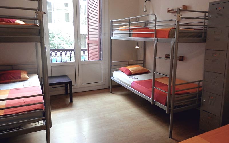 when backpacking barcelona stay in a hostel