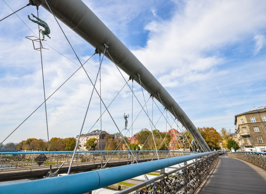 Bernatek Footbridge in Krakow