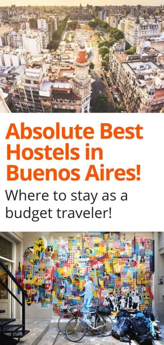 Trying to figure out where to stay in Buenos Aires? We've summed up the best hostels in Buenos Aires for budget travelers! Click here to find the perfect accommodation on a budget in Buenos Aires Argentina today! #buenosaires #argentina #hostels #budgettravel
