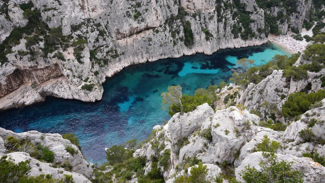 best beaches in France in Calanques