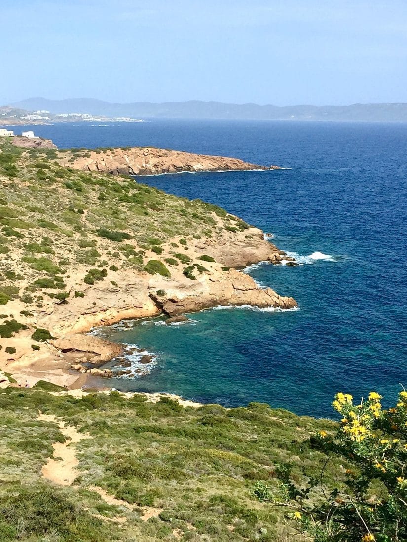 A view of the Apollo coast in Greece