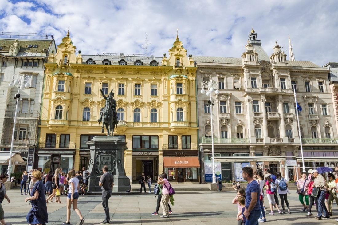 the best hostels in zagreb - old town square