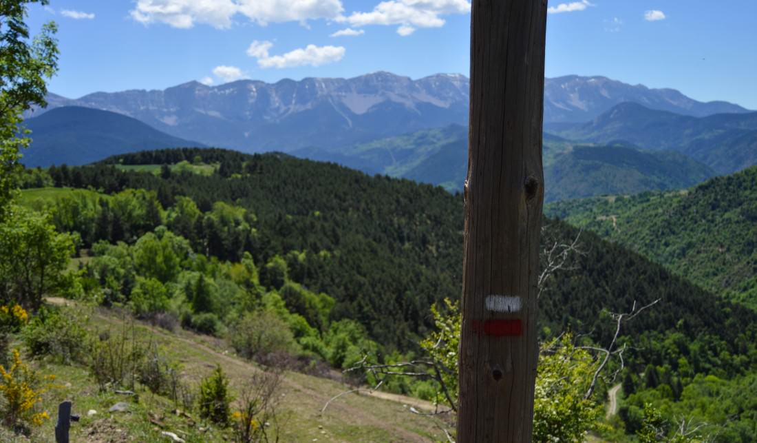 These are the trail markers you will be following along the Cami dels Bons Homes.