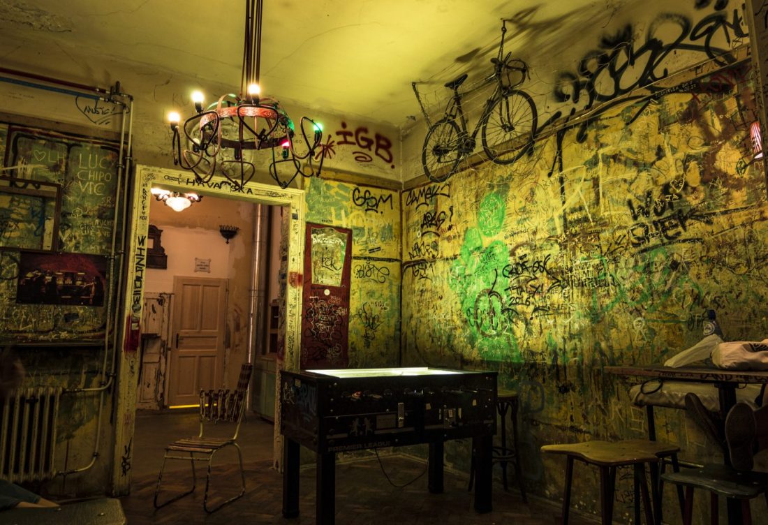 the best ruin bars in Budapest - Szimpla Kert