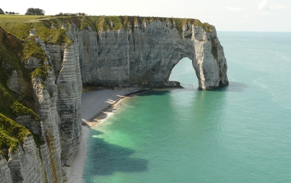 Etretat beach in Normandy France