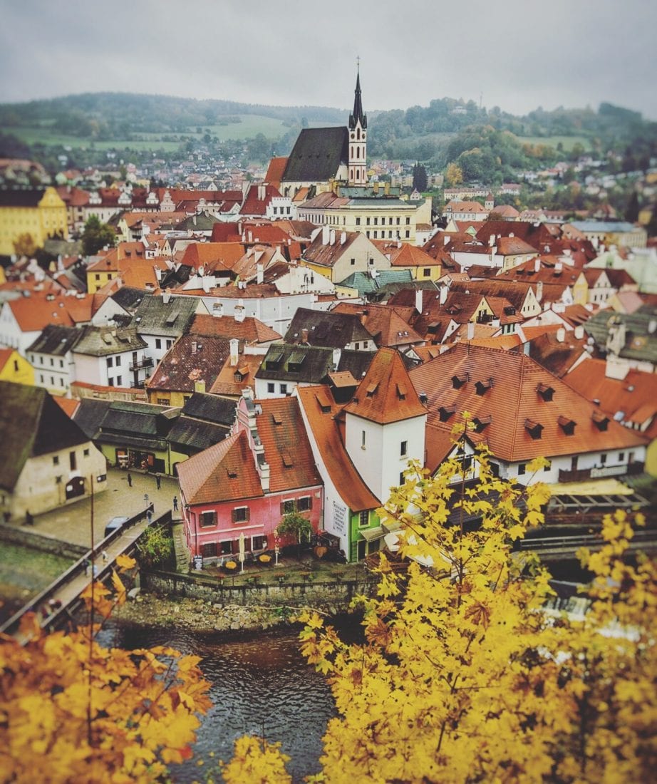 Day trips from Prague - Views of Cesky Krumlov in the fall