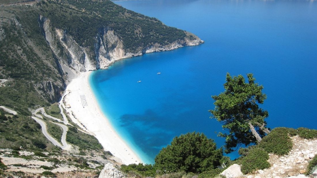 myrtos beach - best beaches in greece