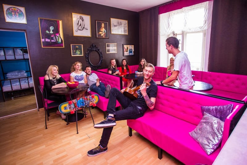 best hostels in krakow, pink panther hostel