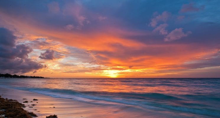 Sunset in Playa del Carmen