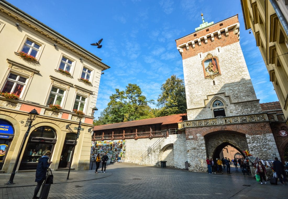 St. Florian Gate in Krakow Poland