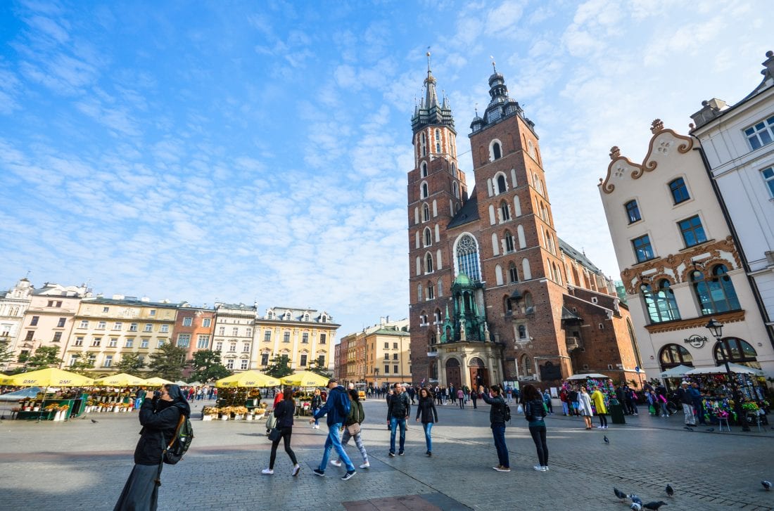 St. Mary's Basillica in Krakow's Main Square