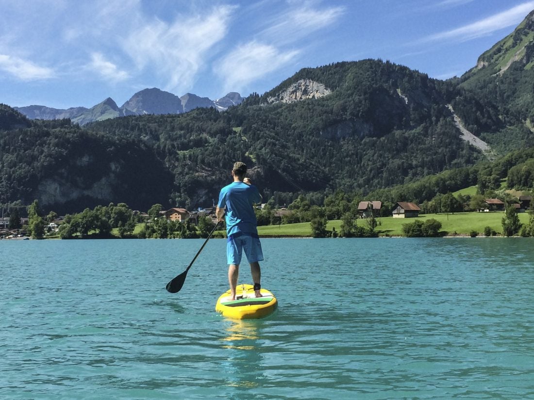 paddleboarding in switzerland