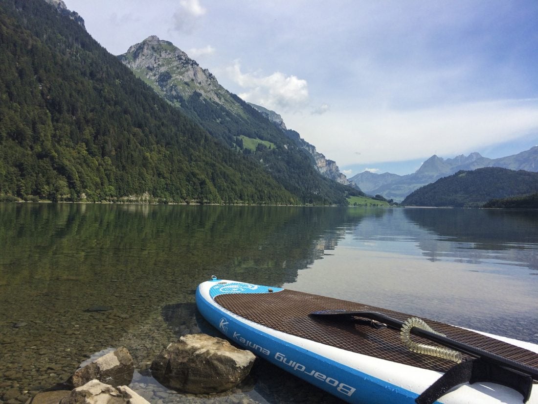 paddleboarding in switzerland