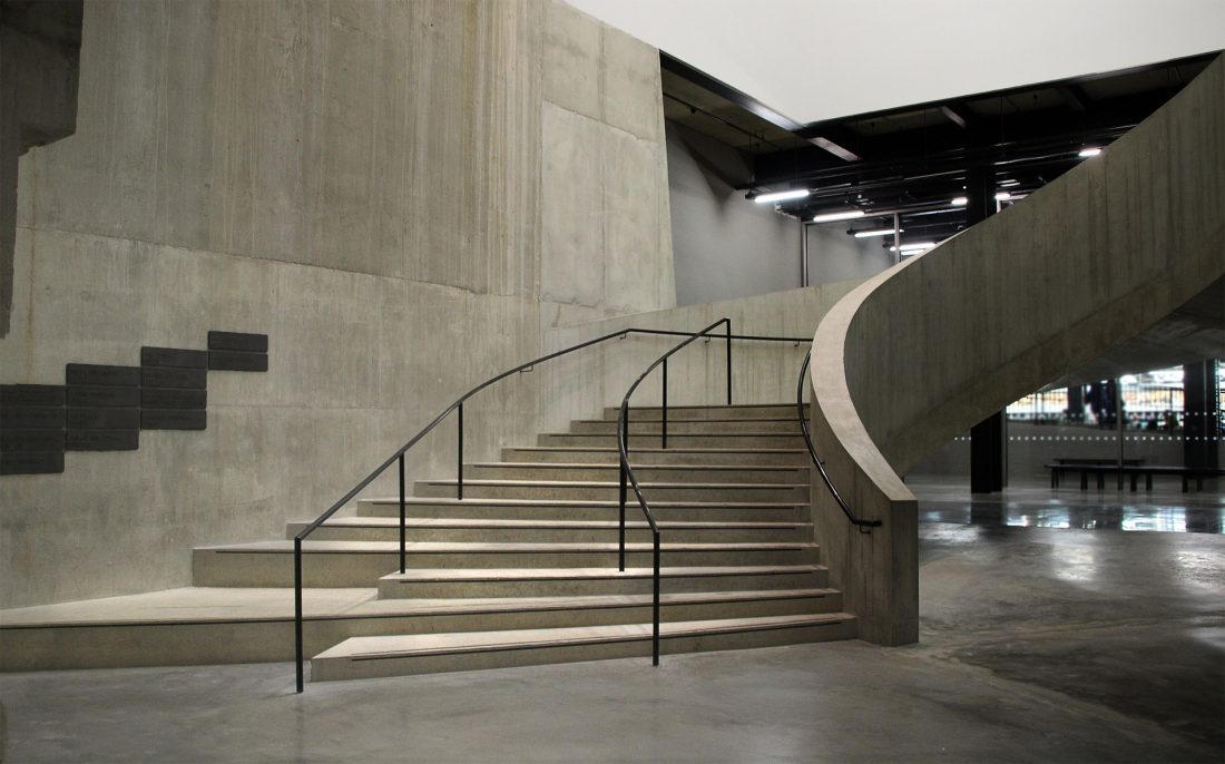 A staircase at the Tate Modern Museum in London