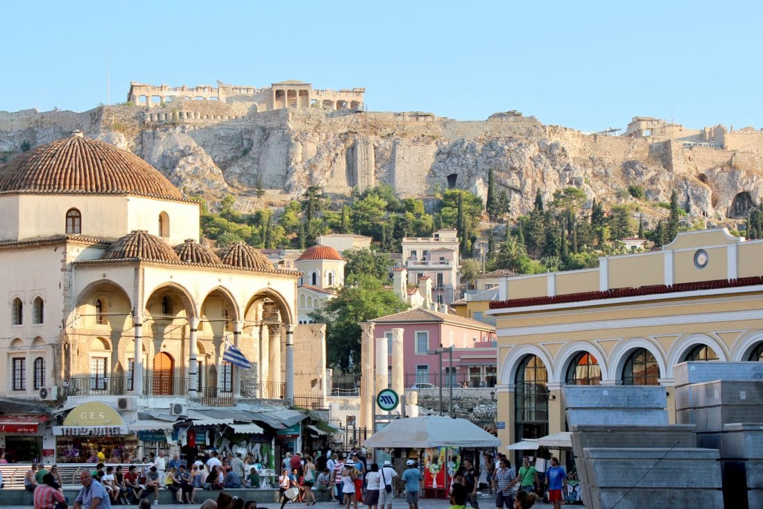 a walking tour in the heart of athens