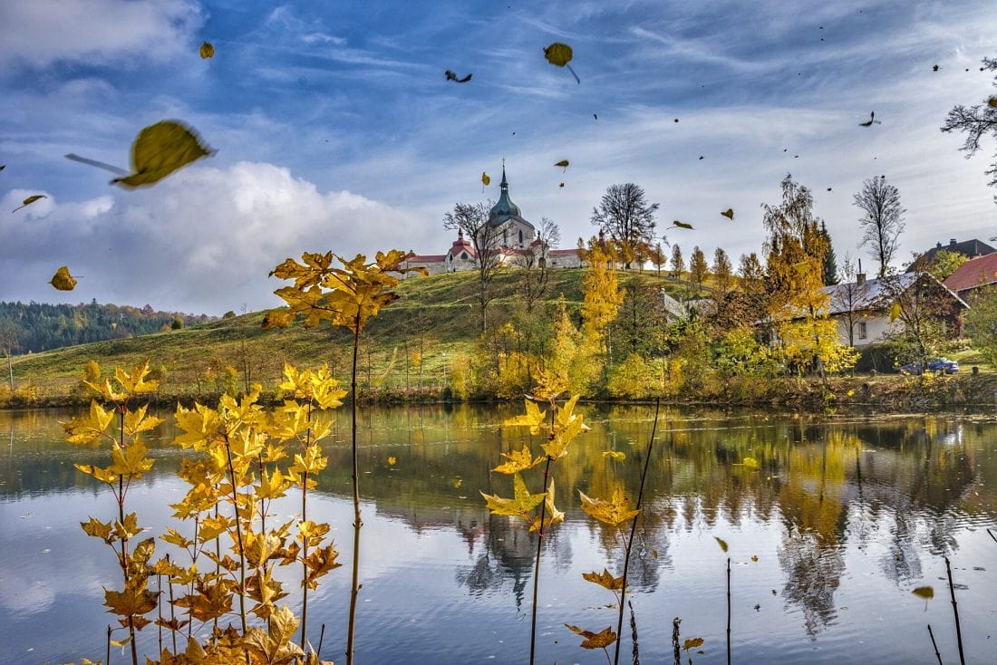 Zdar in vysocina during the fall on a day trip from Prague