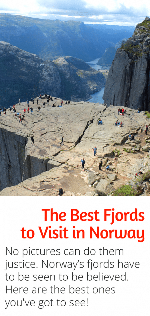 The Best Fjords in Norway - Pictures can't do them justice! So you have to see them yourself. Here are the best fjords in Norway to visit! #fjords #norway #europe #travel