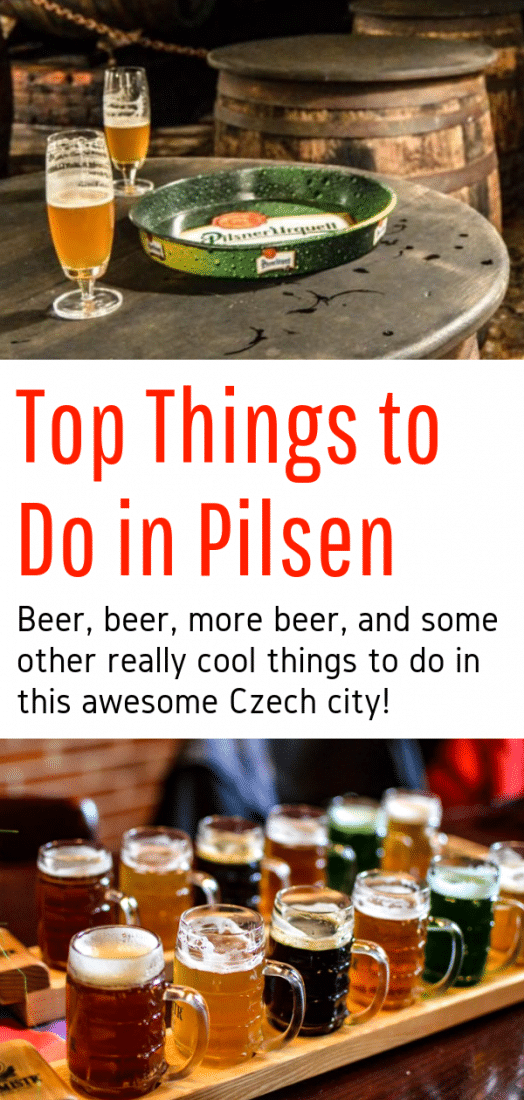 Top Things to Do in Pilsen Czech Republic, the Birthplace of Pilsner Beer! Home to the Pilsner Urquell, this beautiful little city is the perfect day trip from Prague. Click here to learn about all the fantastic things to do in Pilsen Czech Republic - beer tastings and brewery tours included! #pilsner #czechrepublic #beer #brewery #europe #europeantravel #prague