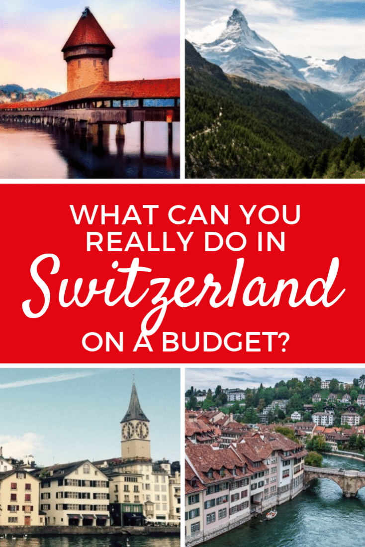 Is it possible to visit Switzerland on a Budget? What attractions and sites can a traveler on a budget see in Switzerland? You'll be surprised to find...there are plenty of options and Switzerland doesn't have to be as expensive as you might imagine! #bern #zurich #lucerne #switzerland #europe #europeantravel #budgettravel #travel