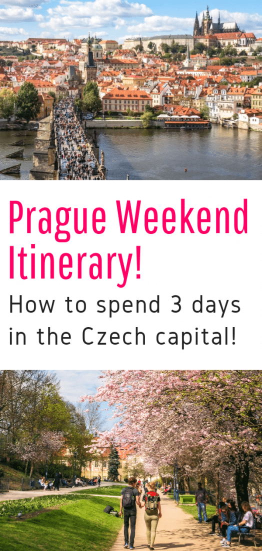 Weekend in Prague - Planning on spending the weekend in Prague? This 3 day Prague itinerary gives you the best things to do in Prague for a short trip. Click here to see the best of Prague Czech Republic! #prague #czechrepublic #europeantravel #travel #europe